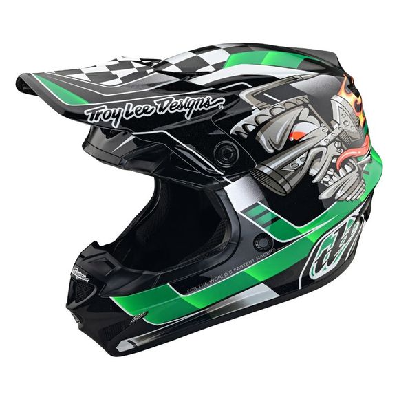 TroyLee design SE4 POLYACRYLITE CARB MIPS 2024 cross helmet - GreenRef: TRL0885