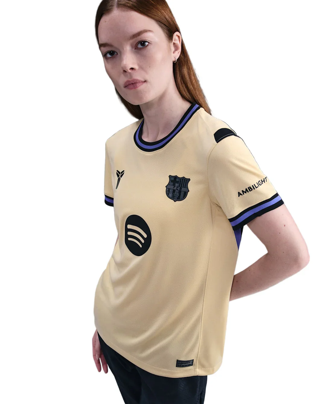 Women’s Barcelona 25/26 Soccer Away Jersey (Team Gold/Persian Violet/Black)