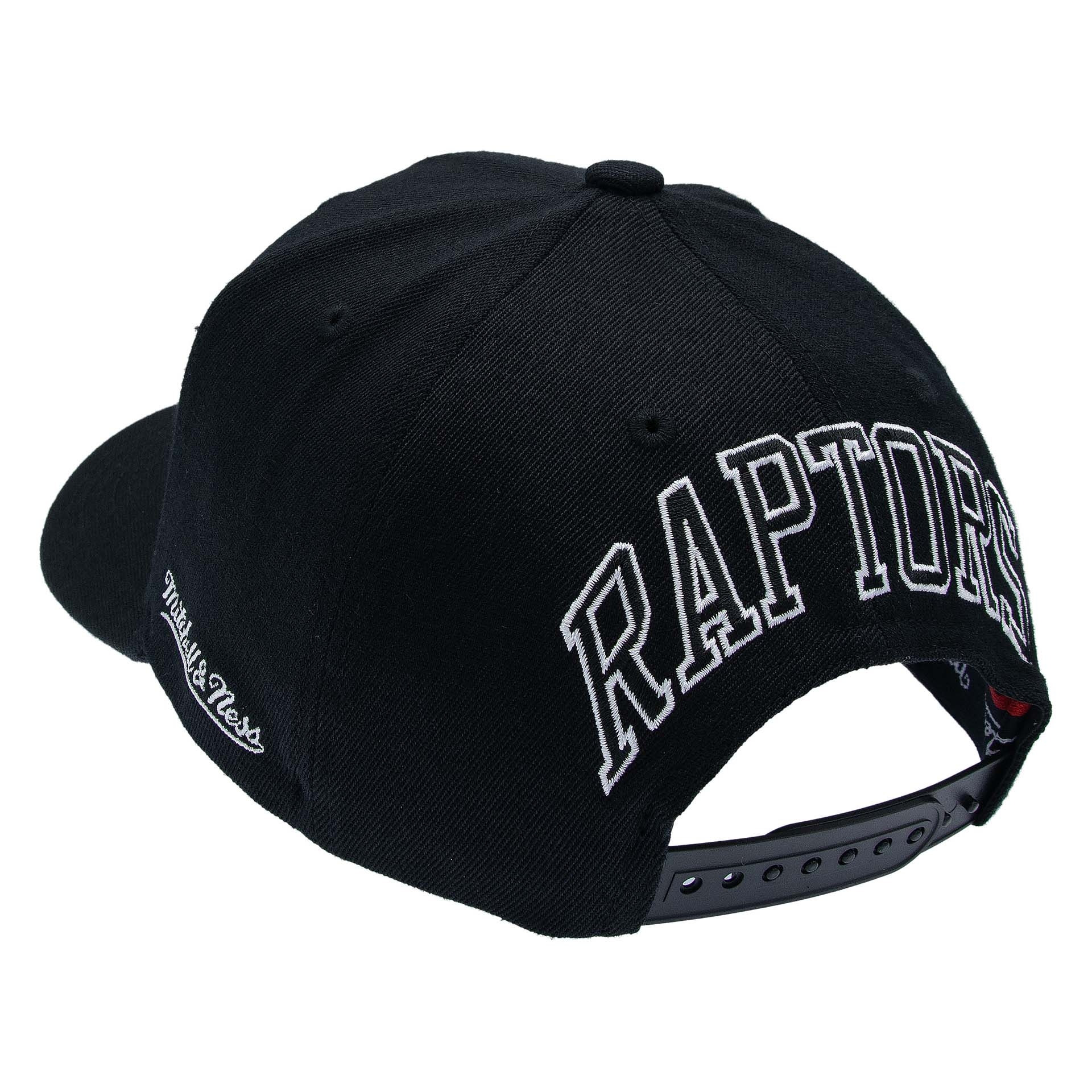 Toronto Raptors Monochrome Classic Red Stretch-Snap NBA Cap Black