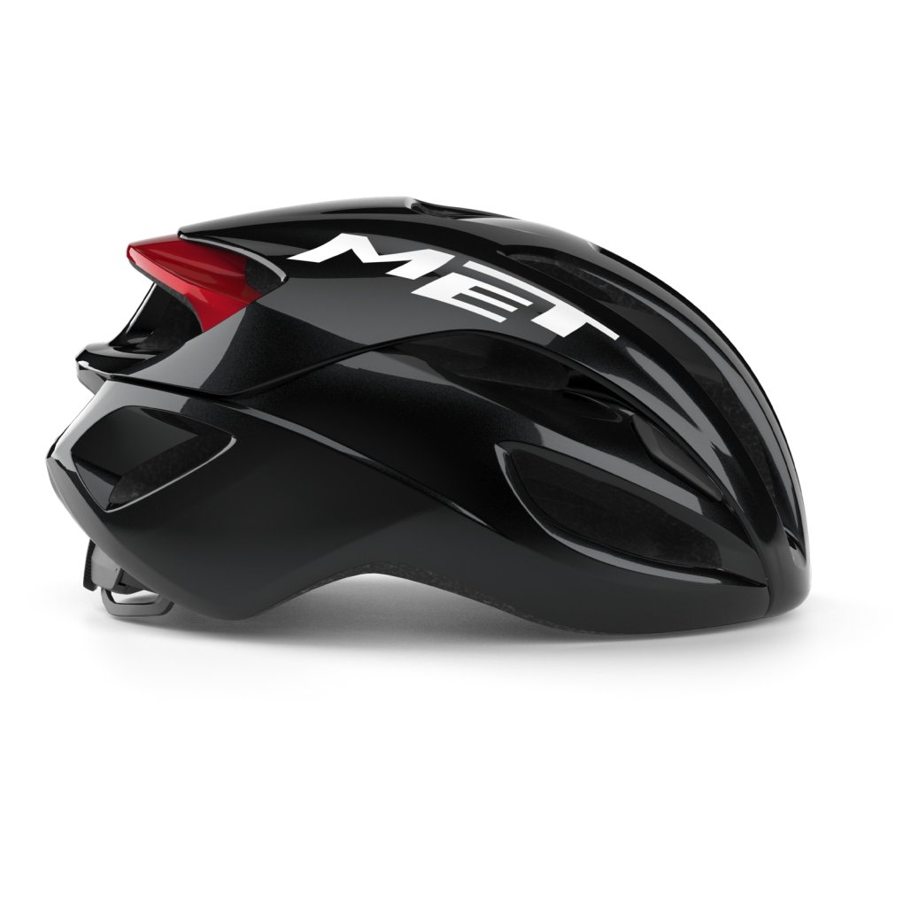 MET Rivale MIPS Road Helmet - Black Red/Glossy