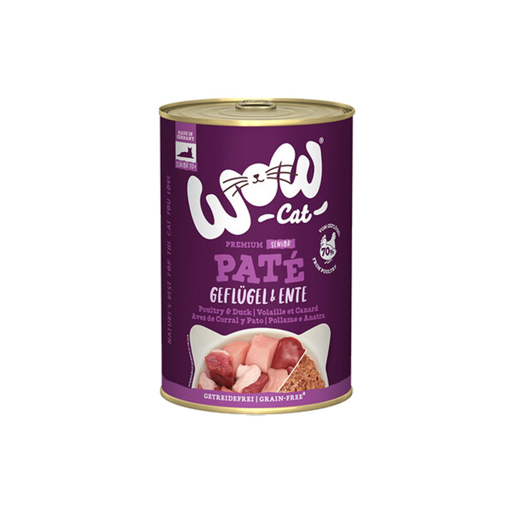WOW Cat Wet Senior - Poultry & Duck - 400 g