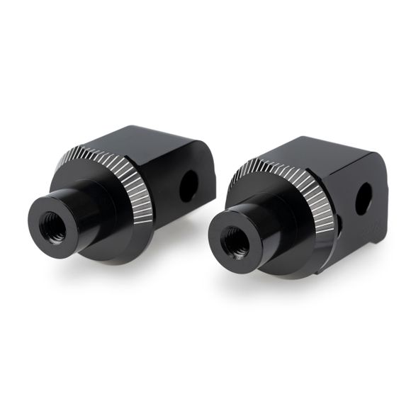 Puig Passenger Footrest Adapter for PUIG Footrests - BlackAPRILIA 457 RS 457 - 2024 - 2025Ref: PUI0886 / 22244N