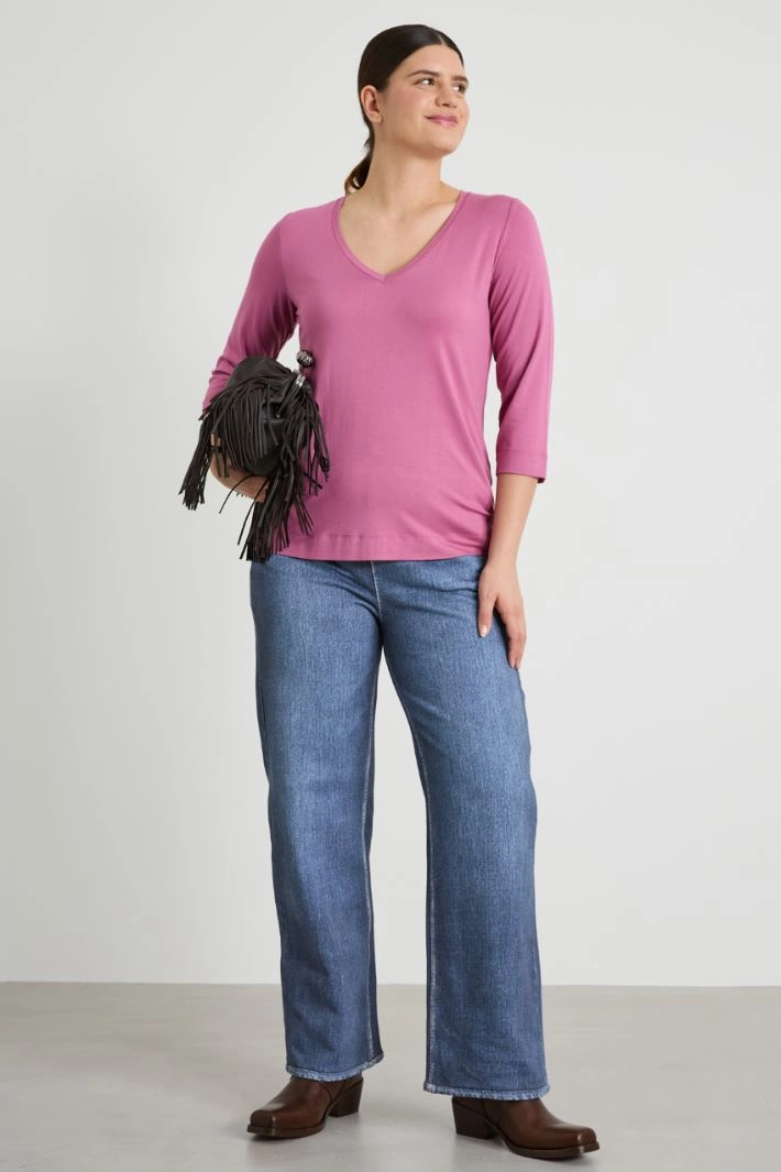 Jersey T-shirt - MAUVE