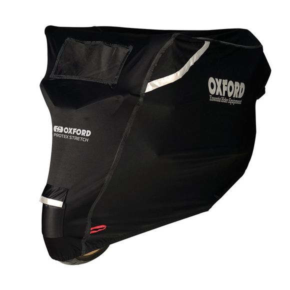 Oxford Protex Stretch Outdoor Motorcycle Cover - Size XL - Universal - BlackRef: od0146 / cv163