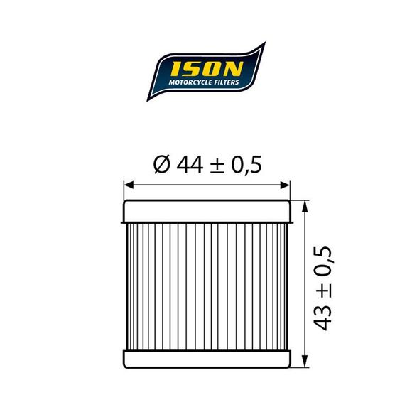 Ison 139 ELEMENT Oil Filter OEM TypeRef: ISON 139