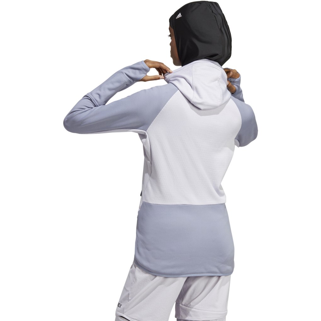 adidas TERREX Flooce Hooded Jacket Women - silver dawn/silvio HU1851
