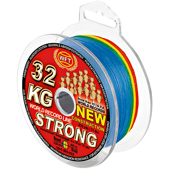 WFT Fishing line KG Strong Exact (Chartreuse, 440 m)