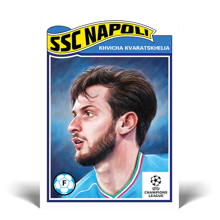 Topps UK - UCC Living Set Card #611 - Khvicha Kvaratskhelia