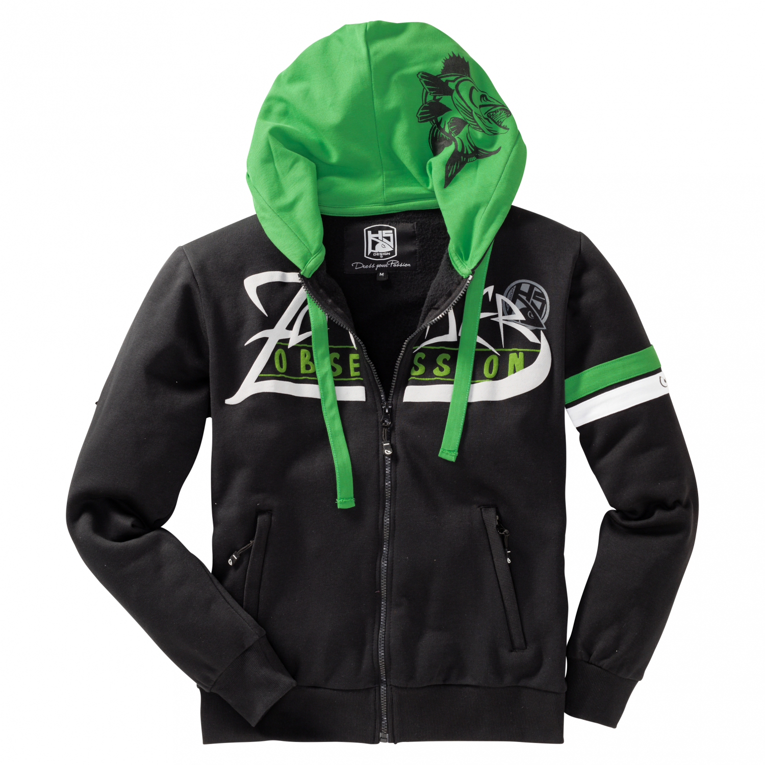 Hotspot Zander Obsession Zipped Sweater Men (Black\/Green)