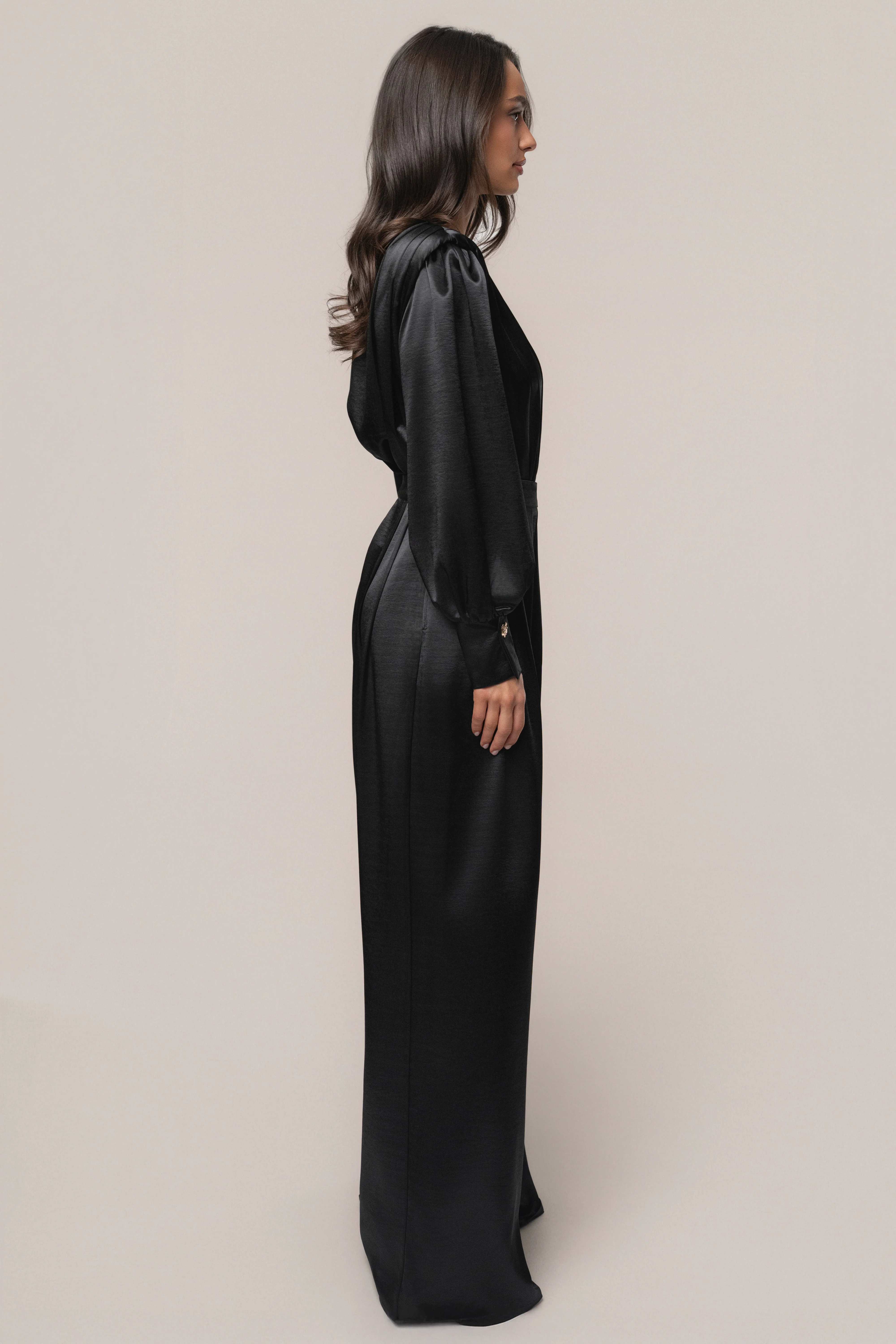 Black Satin Radiance Bodysuit