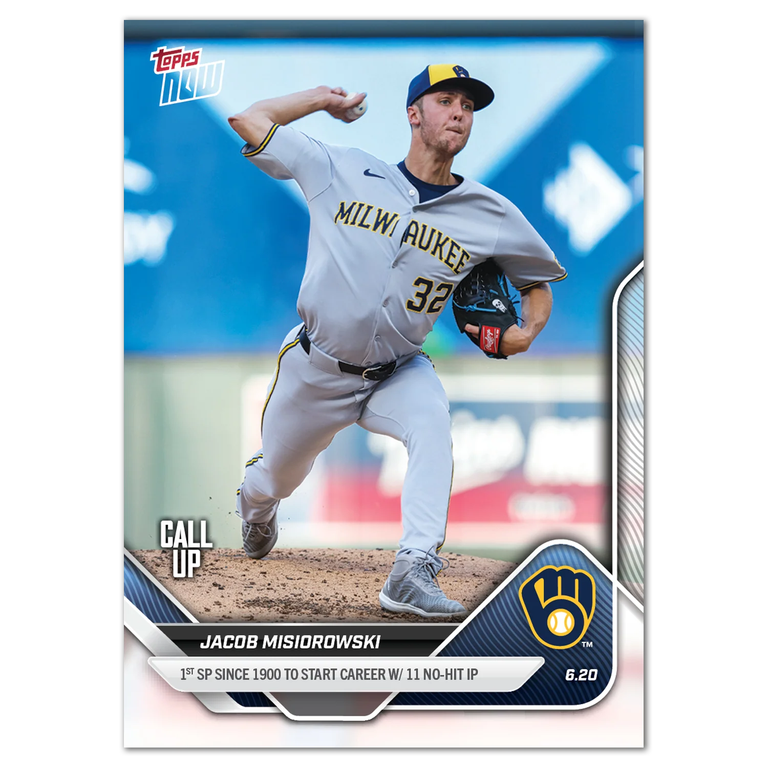 Jacob Misiorowski - 2025 MLB Topps NOW® - Card 327
