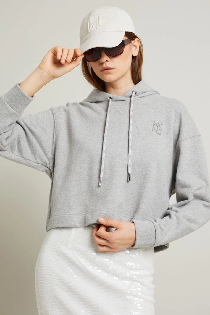 Hooded sweatshirt - GREY