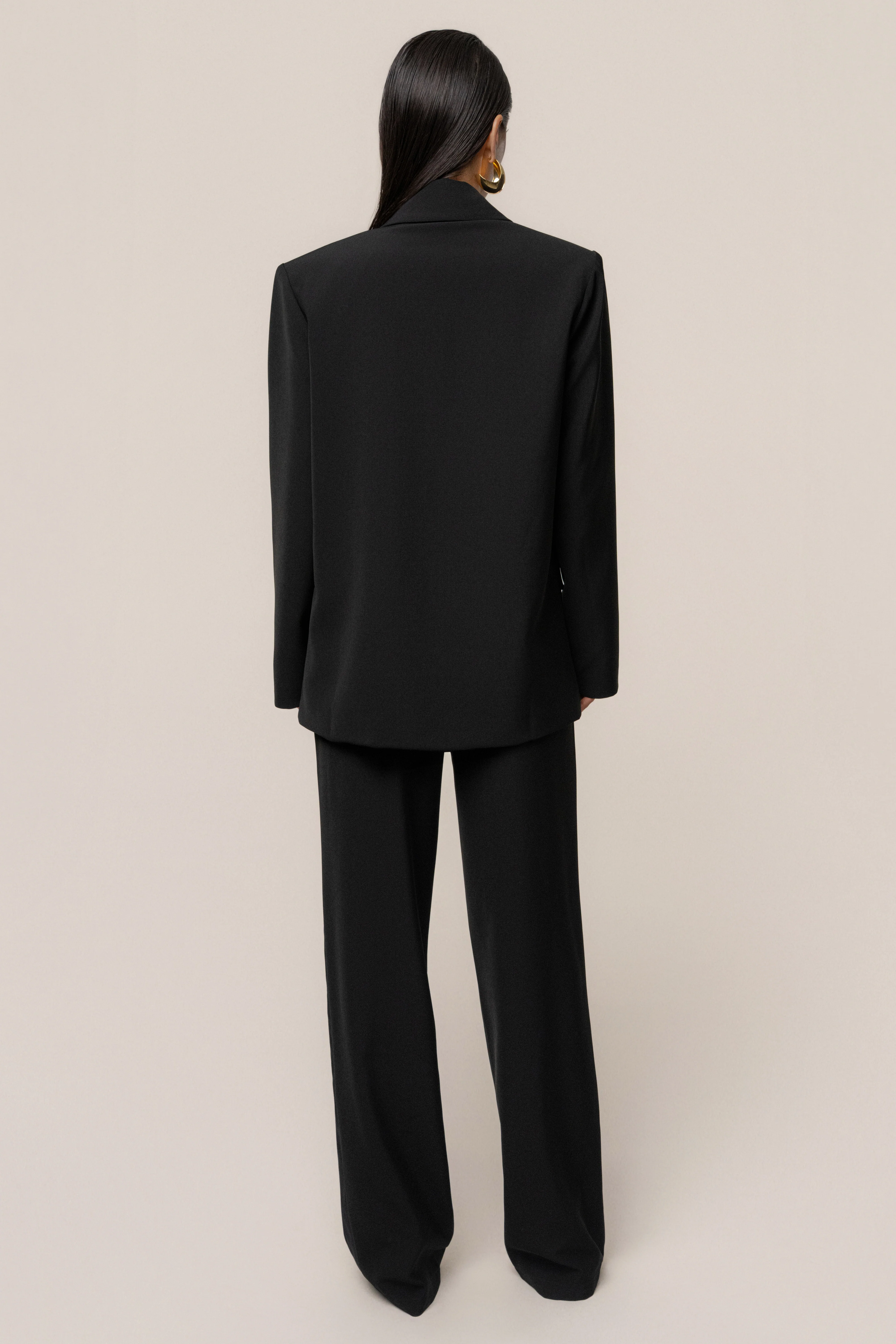 Black Suite Life Woven Pant