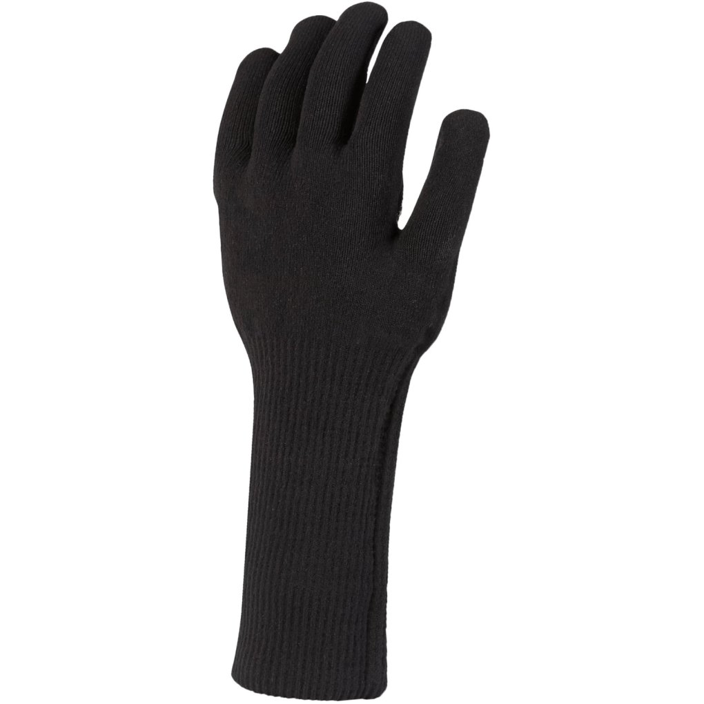 SealSkinz Skeyton Waterproof All Weather Ultra Grip Knitted Gauntlets - Black