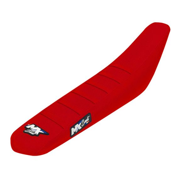 MX Seat 6 ribs saddle cover - RedRef: Mxs0215 / Honda-6Ribs-Rougerouge-250450-2126