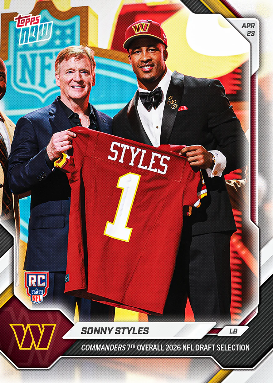 Sonny Styles - 2026 NFL Topps NOW® - Card SSTY - PR: 3804