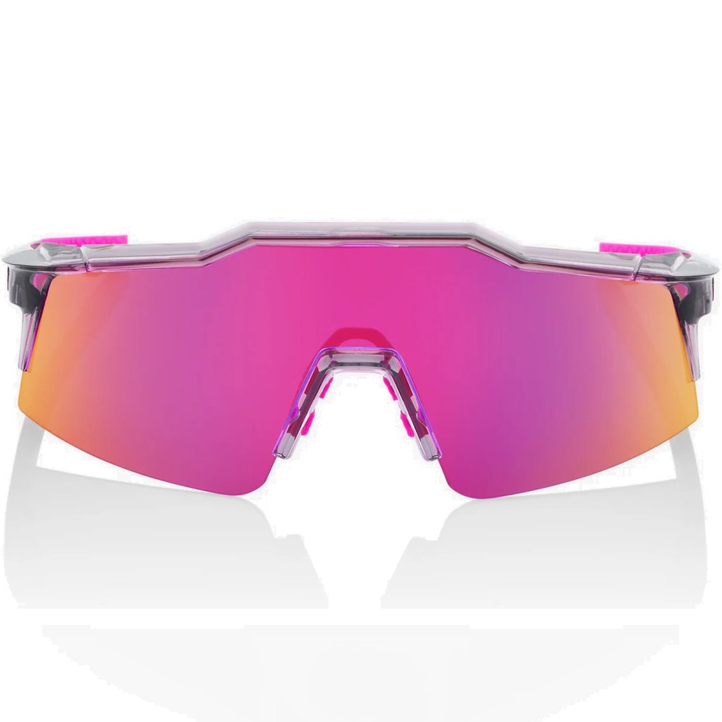 100% Speedcraft SL Glasses - Tokyo Nights / Translucent Grey - Purple Multilayer Mirror | Clear