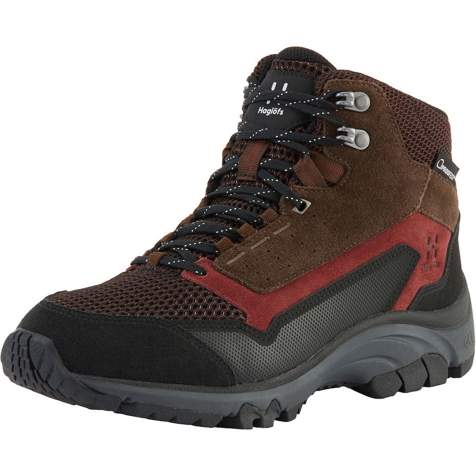 Haglöfs Skuta Mid Proof Eco Hiking Shoes Women - maroon red/barque 4GX