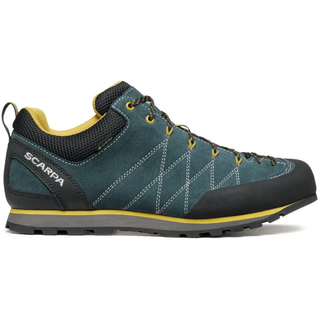 Scarpa Crux GTX Approach Shoes Men - petrol/mustard