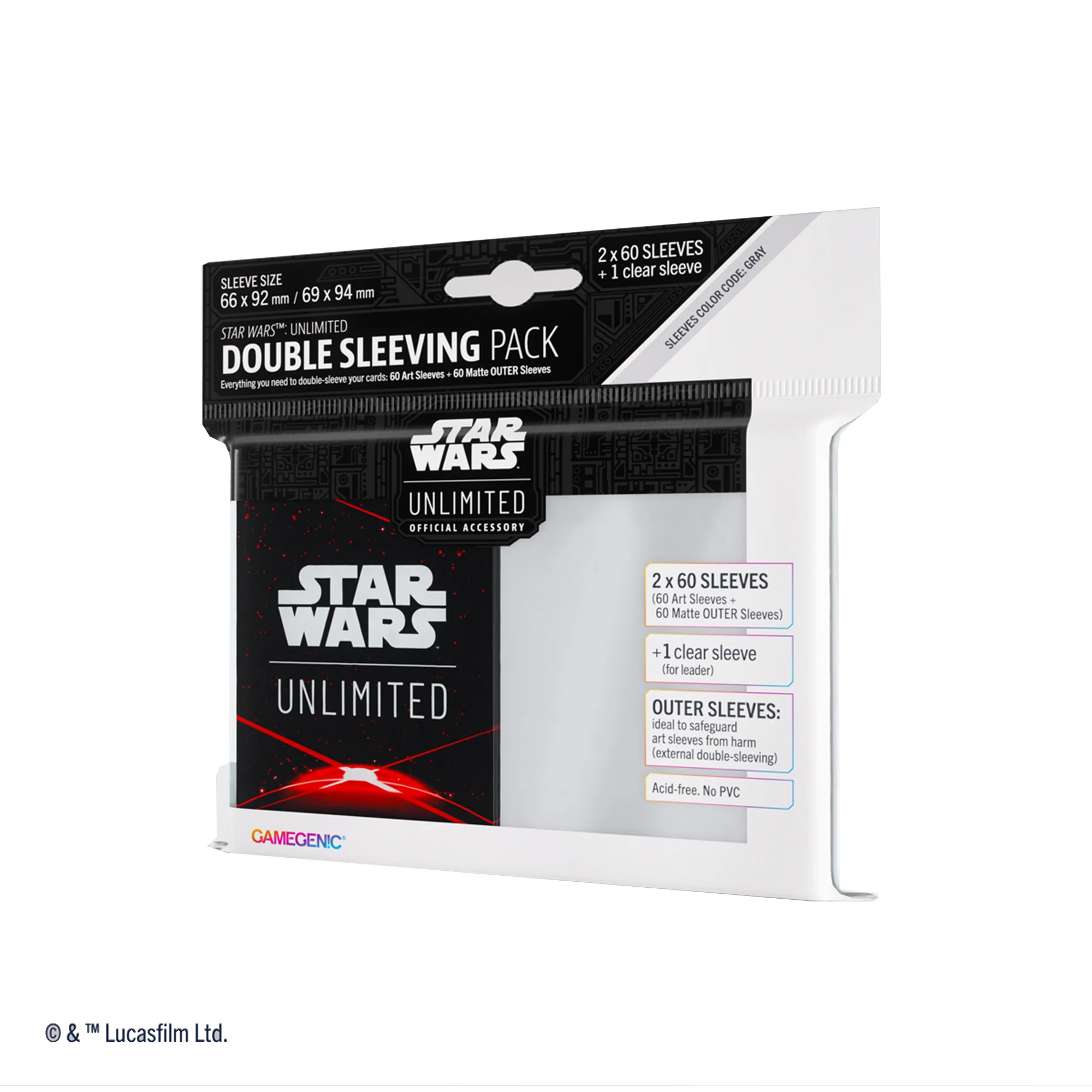Star Wars: Unlimited Art Sleeves Double Sleeving Pack - Space Red