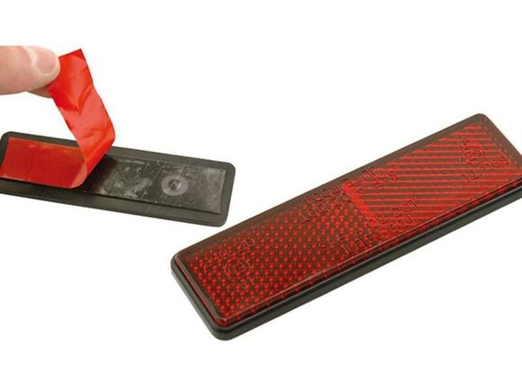 Bihr Rectangular Reflector Lights 91x25mm Red UniversalRef: BI01692A / 1058359