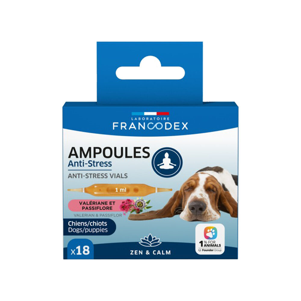 Francodex Anti-Stress Ampoules for Dogs - 18 x 1 ml