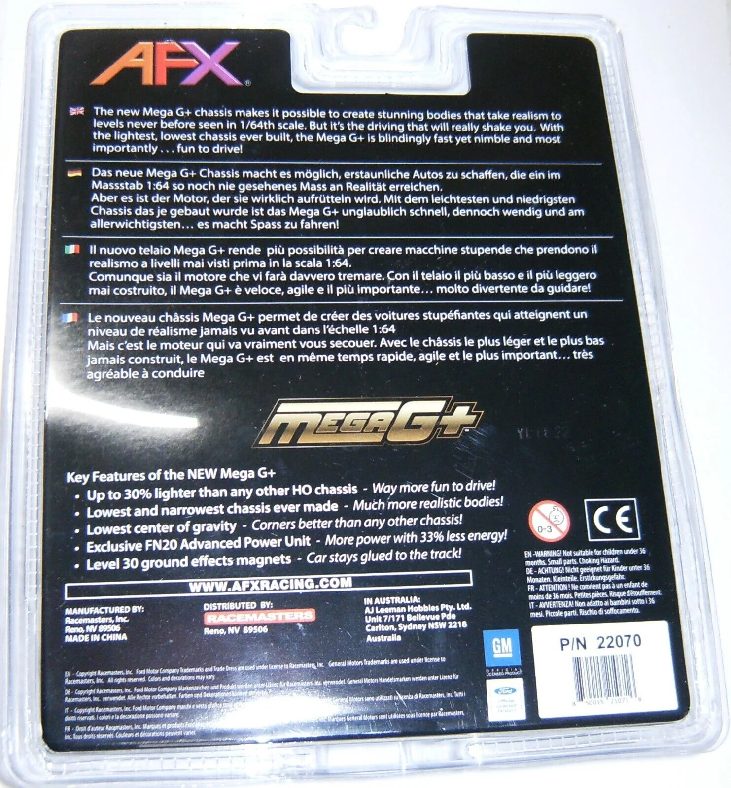 AFX22070 Ford GT40 MK IV Paintable AFX