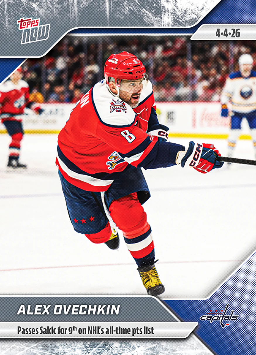 Alex Ovechkin - 2025-26 NHL Topps NOW® - Sticker # 141 Pack - PR: 395