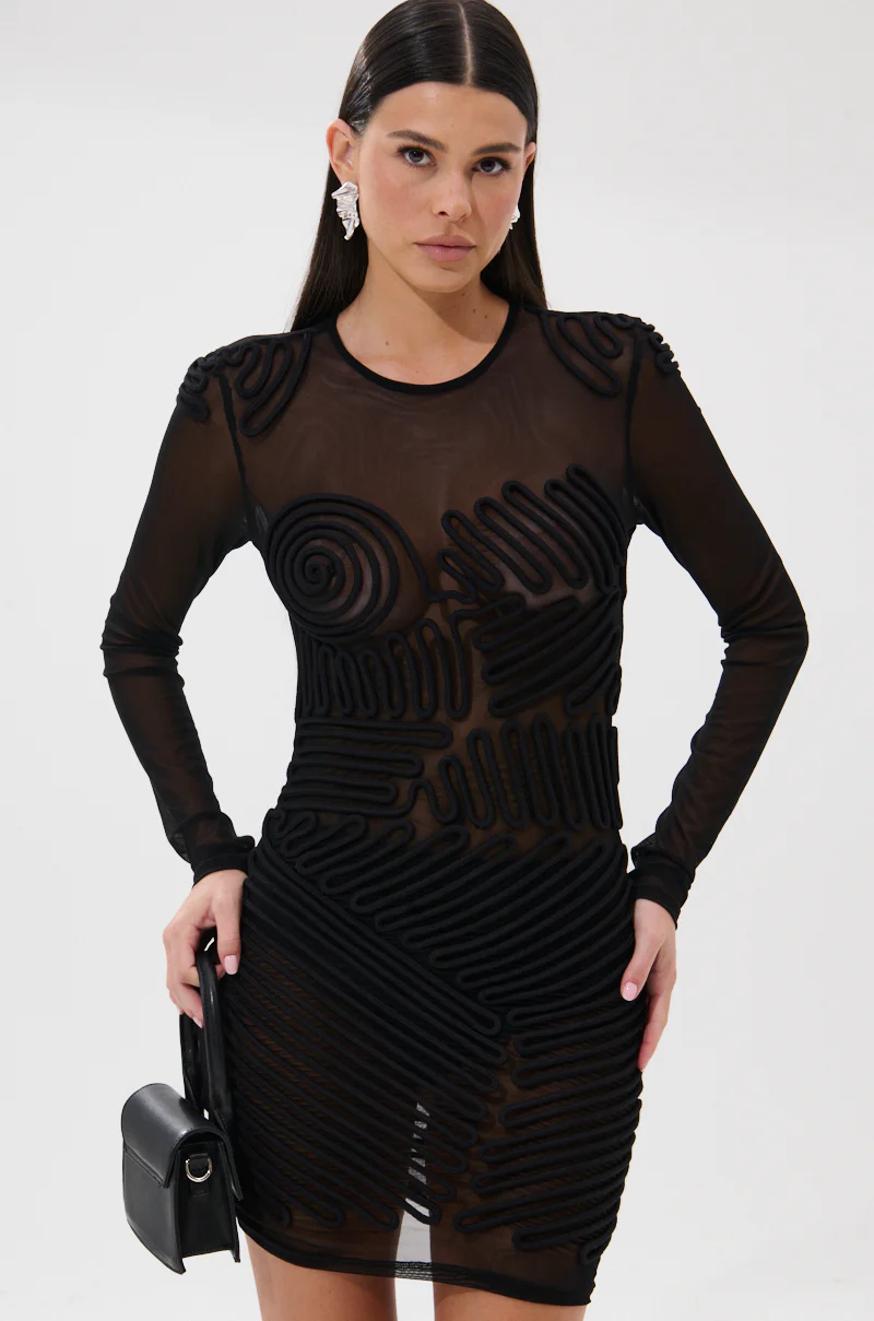 In My Mind Abstract Mini Dress