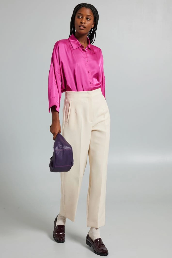 Three-quarter sleeve shirt - FUCHSIA