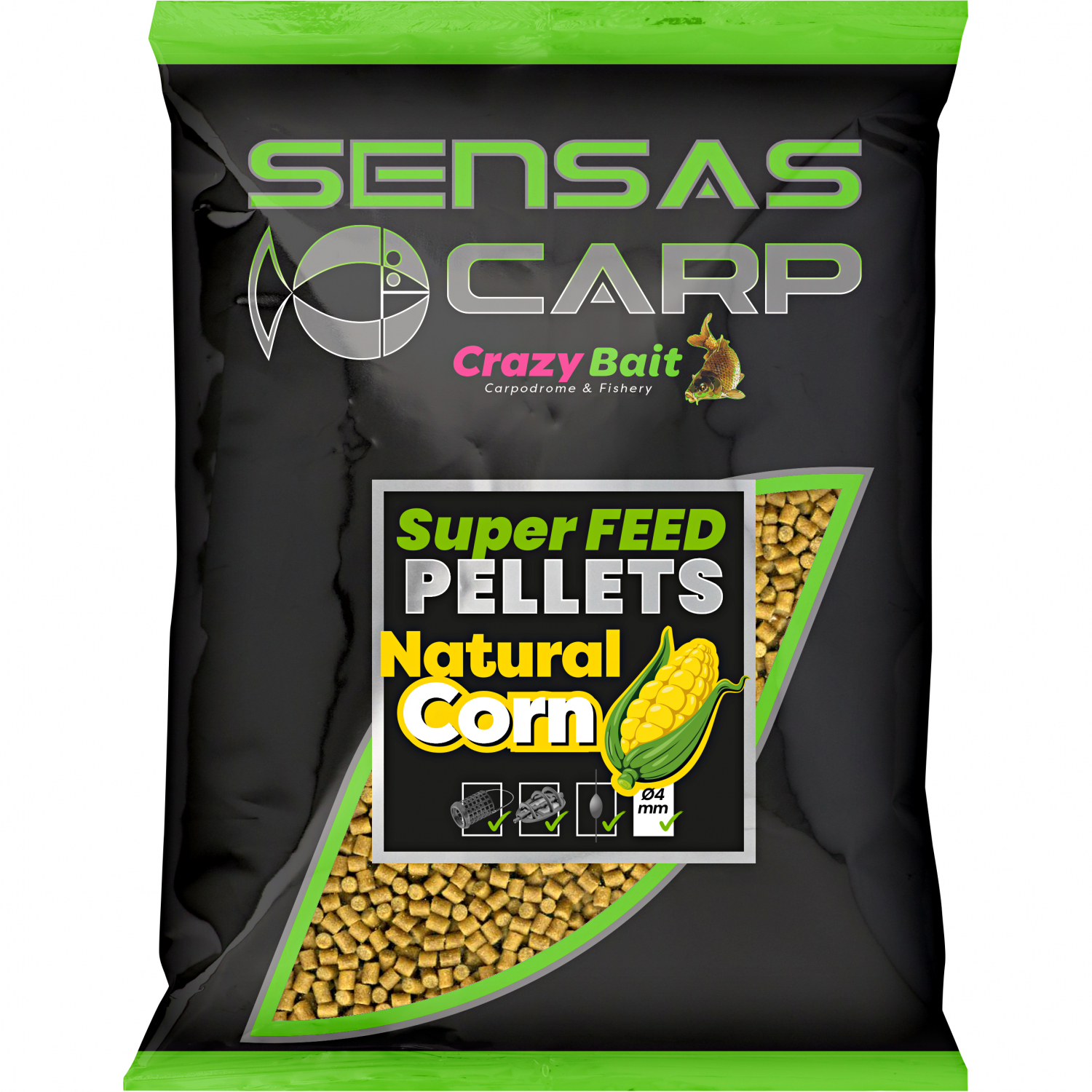 Sensas Super Feed Pellets (Natural Corn)