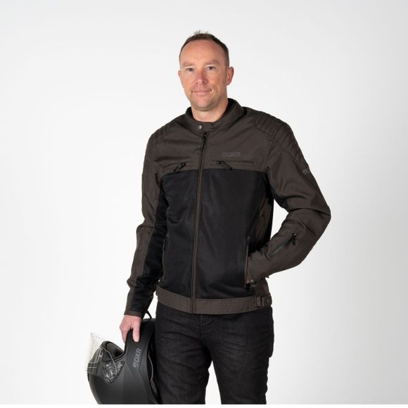 Dxr Swizzle Tex Motorcycle Jacket - Brown / BlackRef: DXR0336