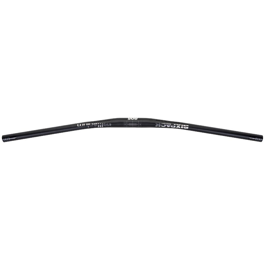 Sixpack Millenium805 35mm Riser MTB Handlebar - black / chrome