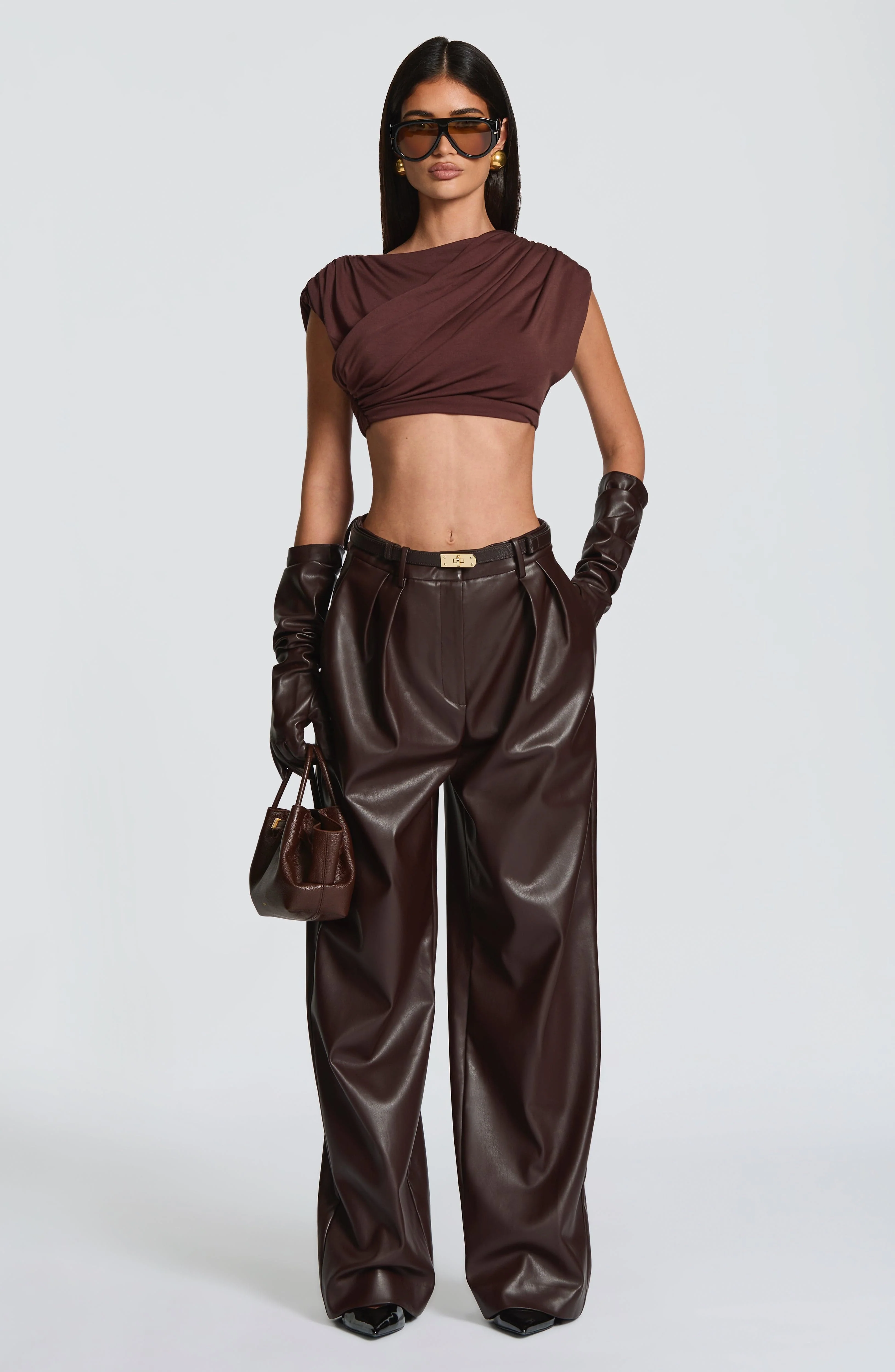 Amara Top - Plum Brown