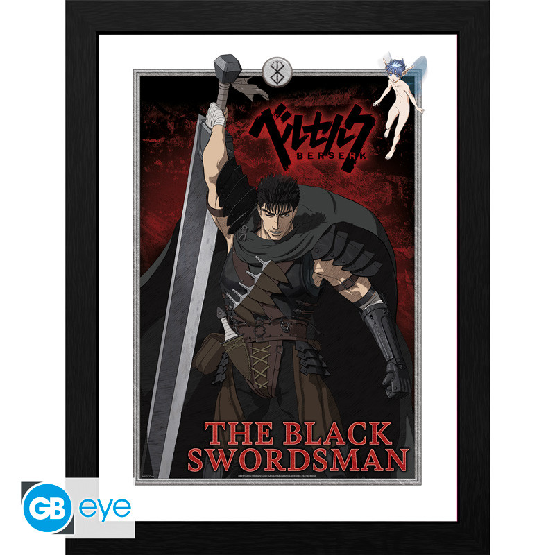 BERSERK Framed print The Black Swordsman