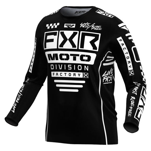 FXR YOUTH PODIUM 24 cross jersey - Black / WhiteRef: FXR0474
