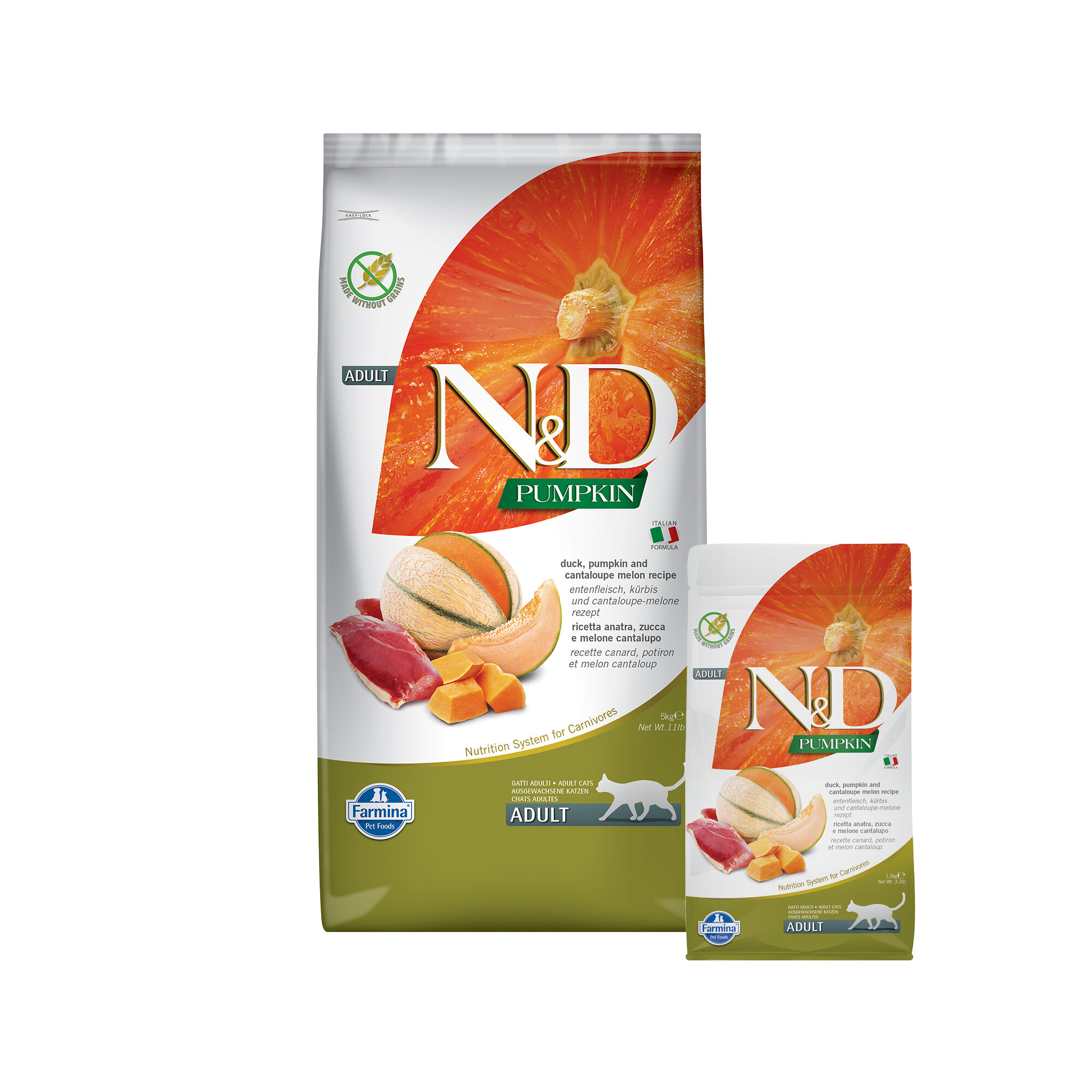 Farmina N&D Pumpkin Adult Cat Food - Duck - 1.5 kg