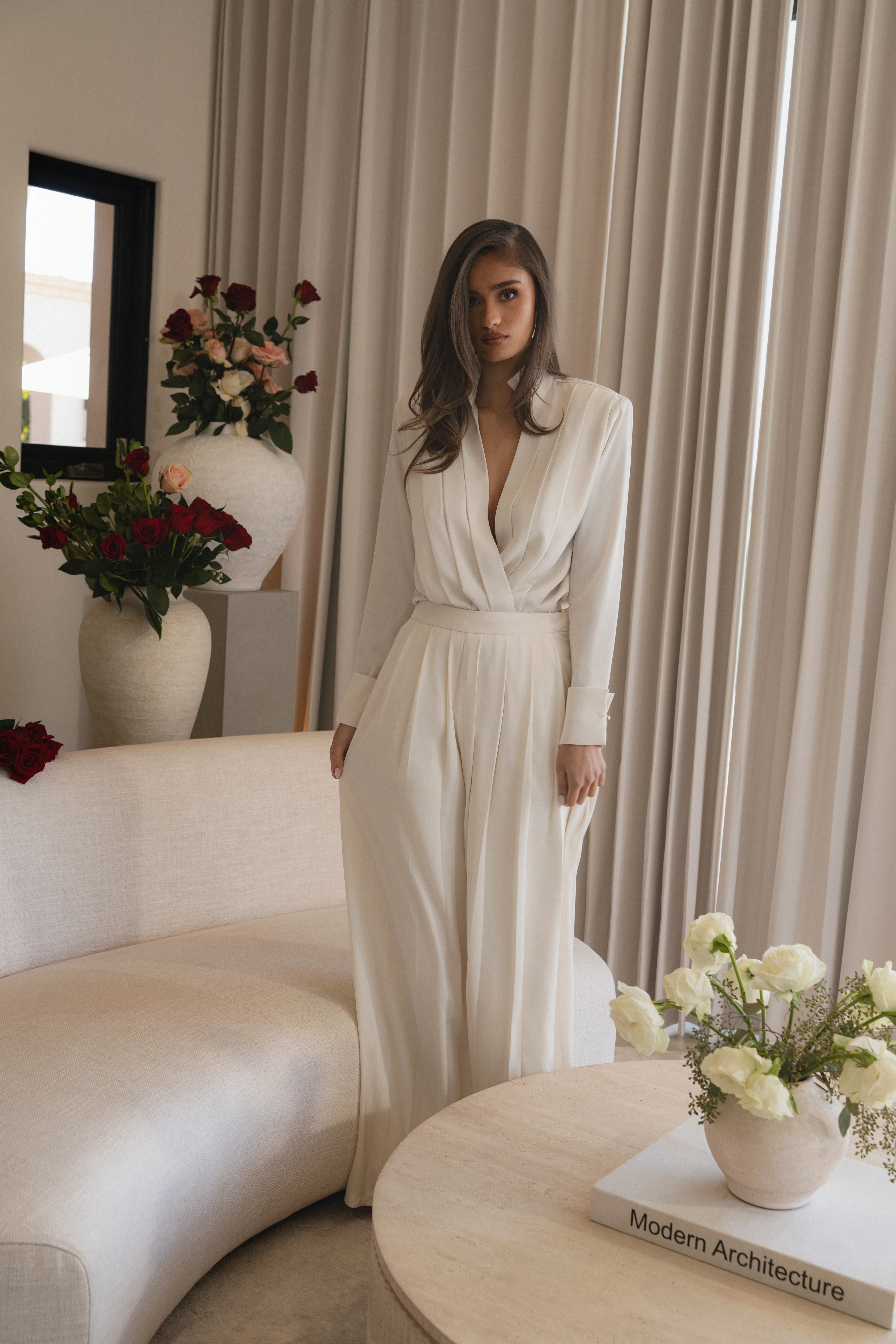 Buttercream Visionary Pleated Bodysuit