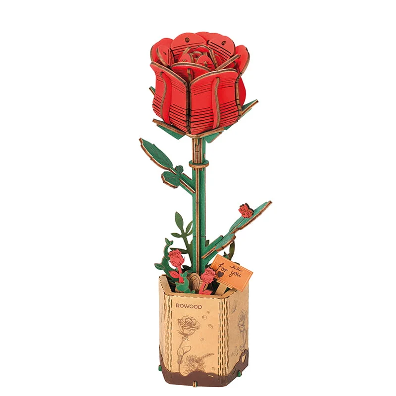 ROWOOD Red Rose Robotime TW042
