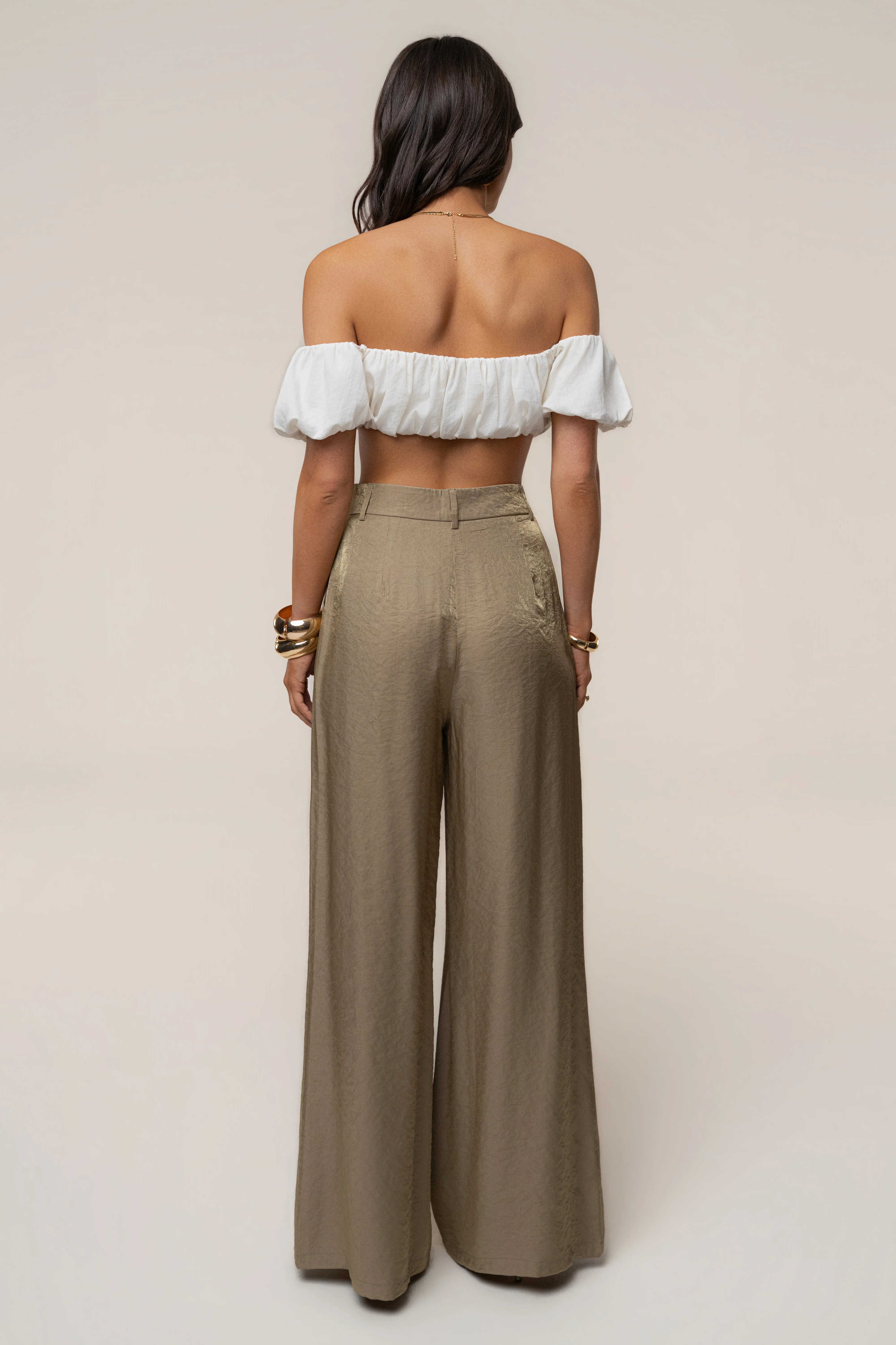 Olive Monaco Wide Leg Pant