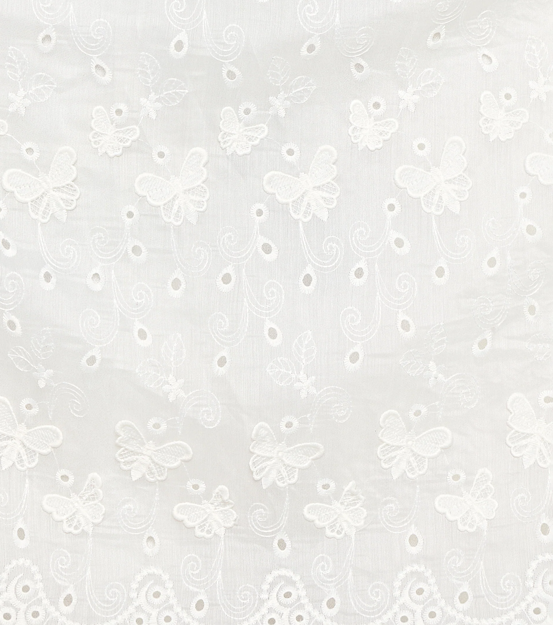 AJ Eyelet A-Line Midi Dress