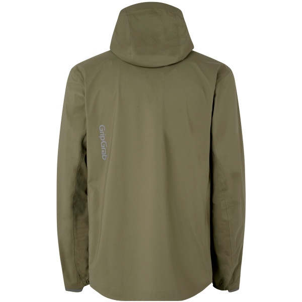 GripGrab EXPLR Waterproof Lightweight Rain Jacket - Olive Green