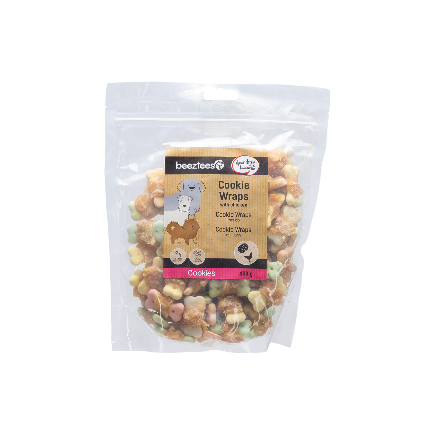 Beeztees Cookie Wraps with Chicken - S - 400 g