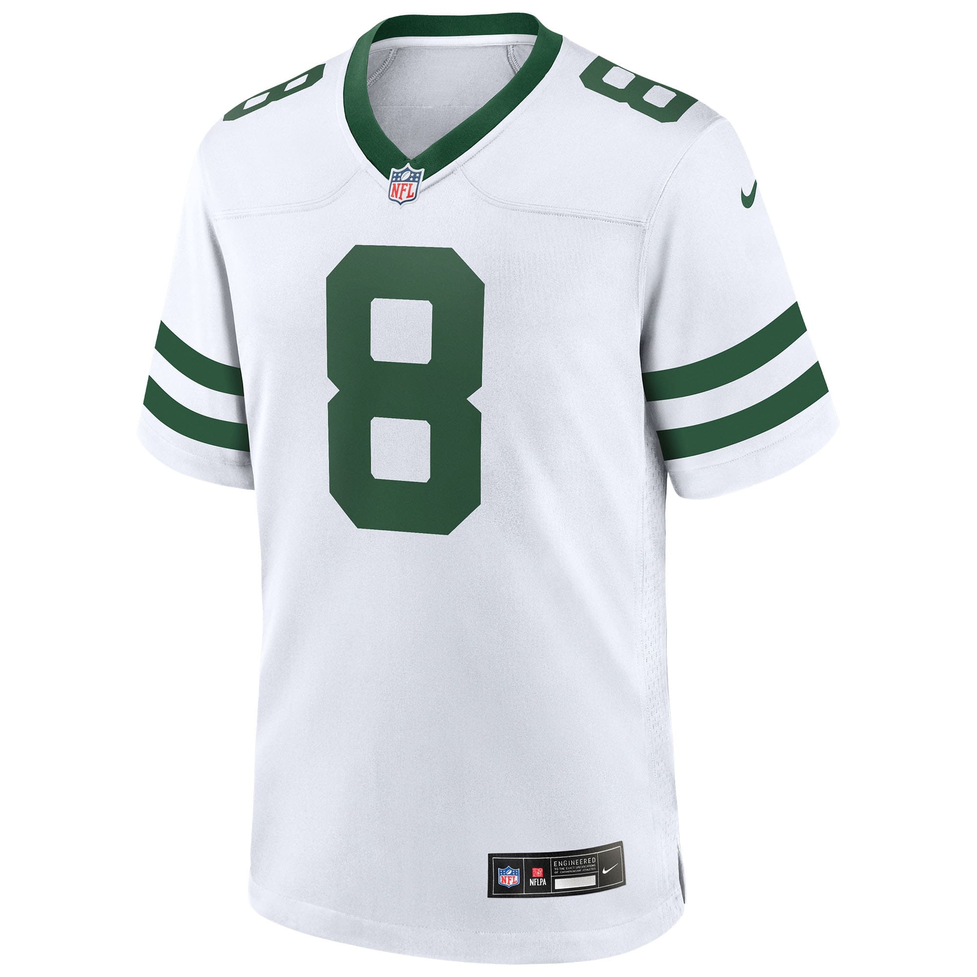 Aaron Rodgers #8 New York Jets Nike Game NFL Jersey White