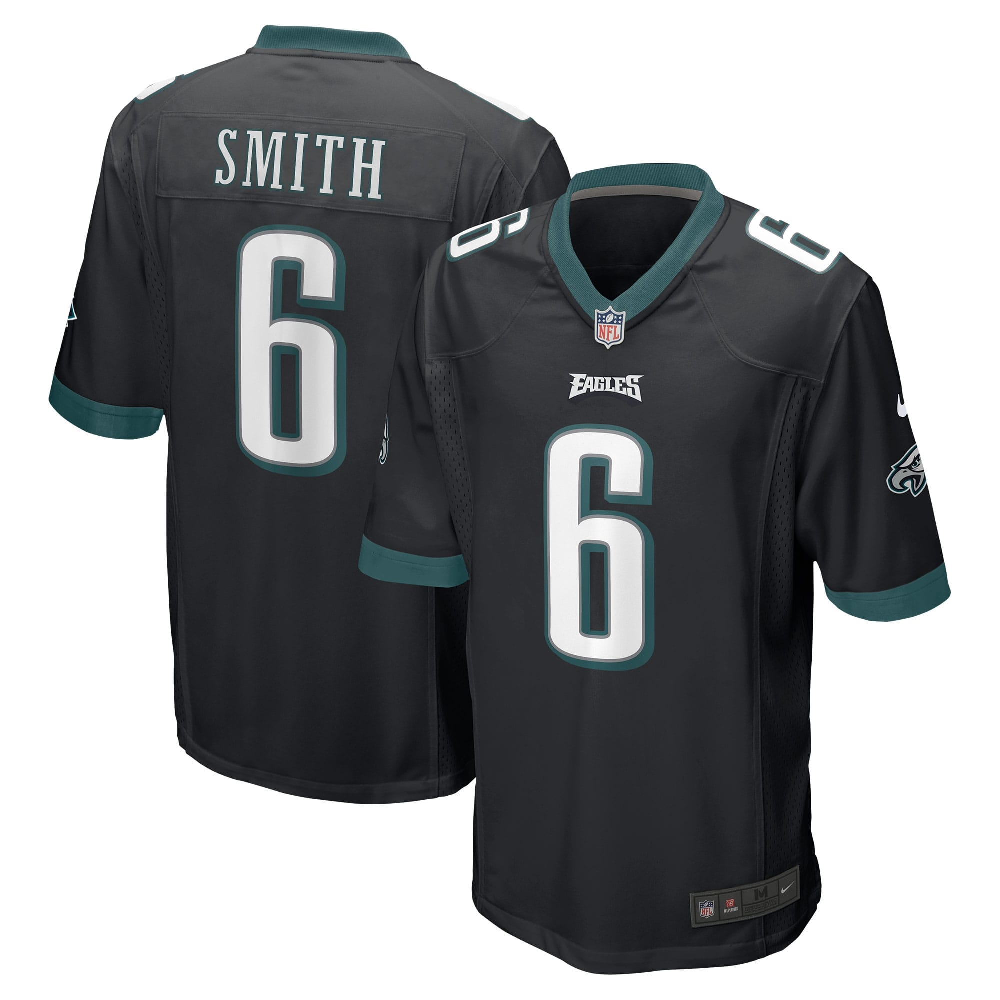 DeVonta Smith #6 Philadelphia Eagles Nike Game NFL Football Jersey Black