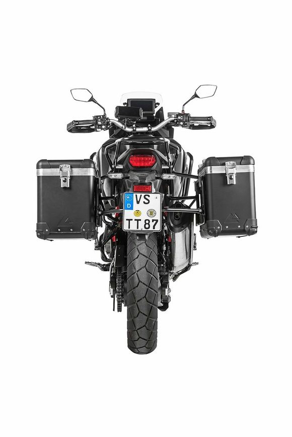 Touratech ZEGA Pro 38/45 suitcase - Black support included - AluminumRef: Trt01116A / 01-403-5785-0