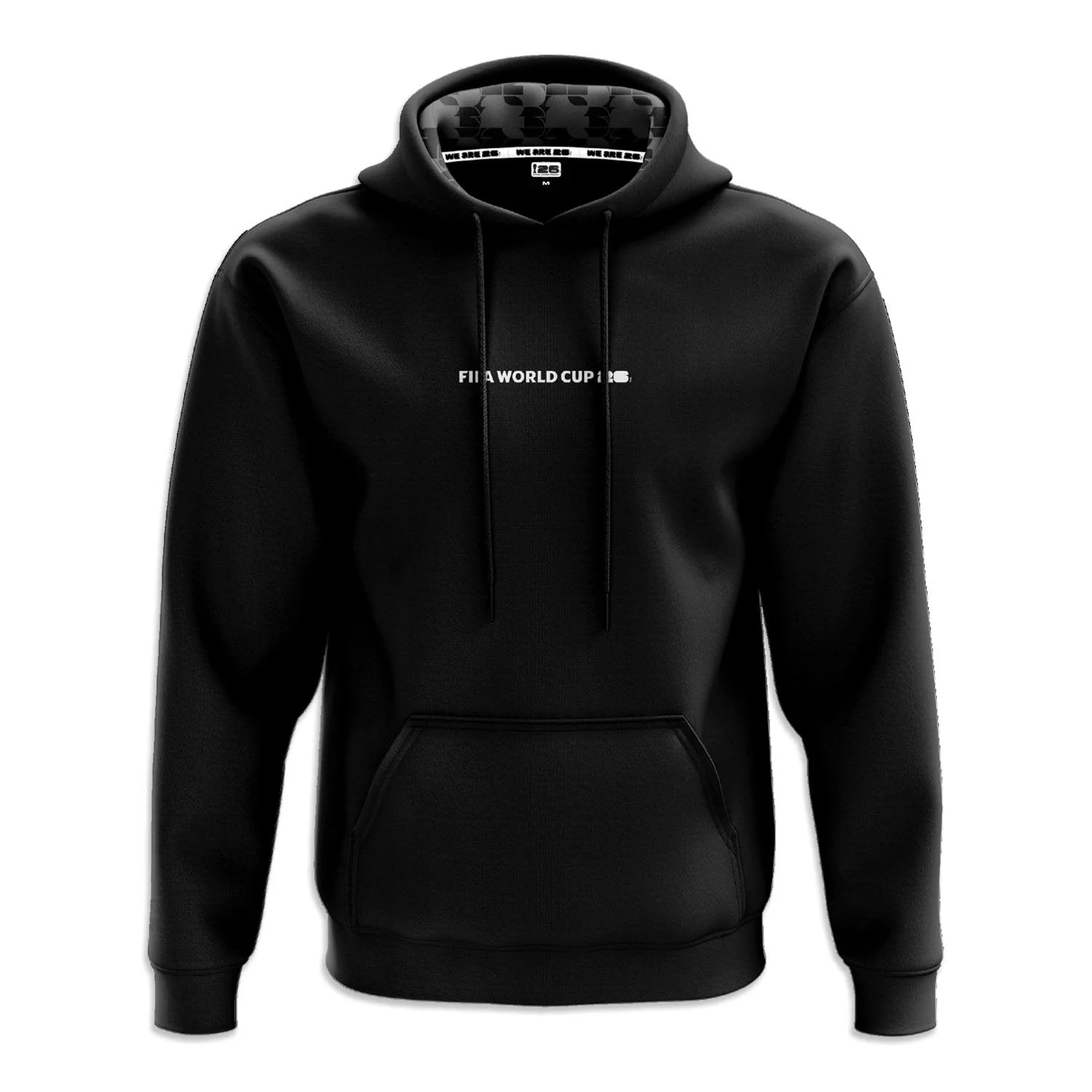 2026 Soccer Fan Collection Puff Arch Black Hoodie - Unisex