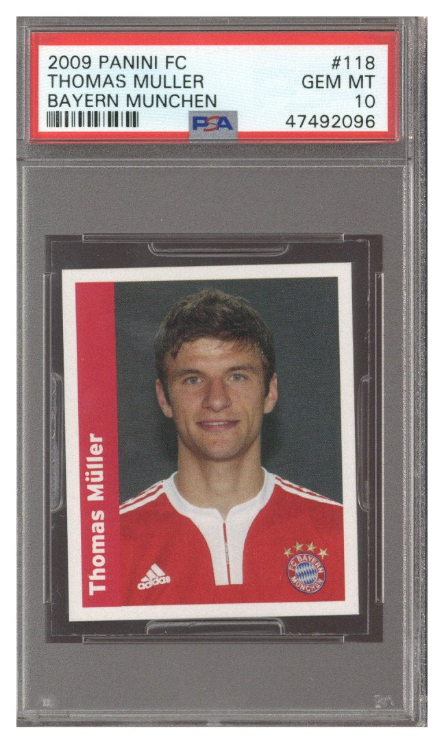 2009 Panini FC Bayern Munchen Thomas Muller ROOKIE #118 PSA 10 GEM MINT