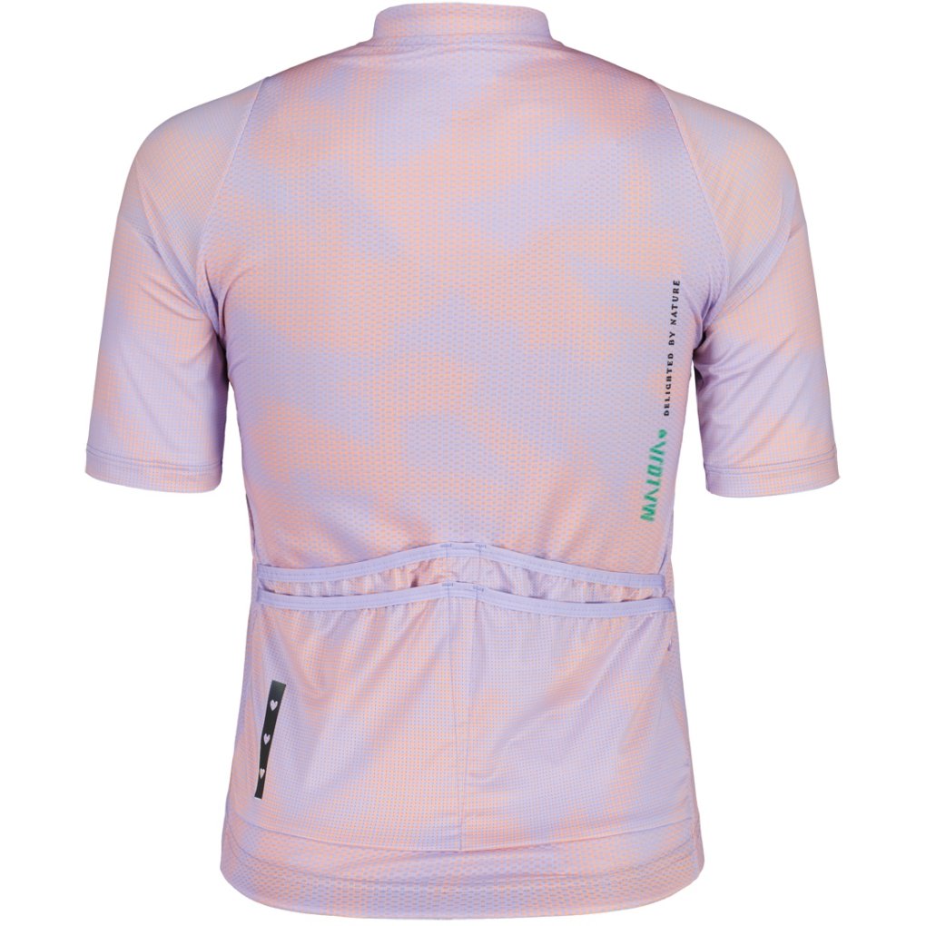 Maloja StrandaM. Gravel Jersey Women - summer sky iris grid 1269