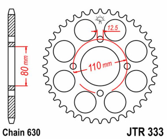 Crown JT. Standard steel 333 - 630Ref: Jtc00094A / 1075039001